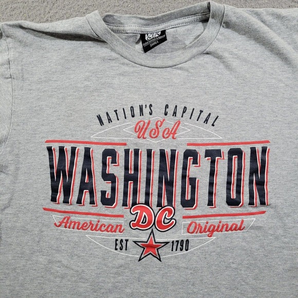 Washington‎ DC Shirt Mens Small Gray United Souvenir Apparel Vacation Tee - Picture 3 of 9